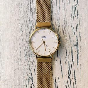 Gold Vestal wrist watch